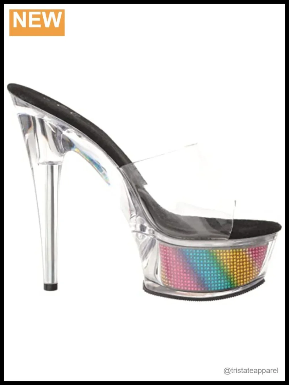 Platform Stiletto Heel Slide Sandals Open Toe Slip On Slingback